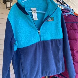 Ll Bean fleece pullover